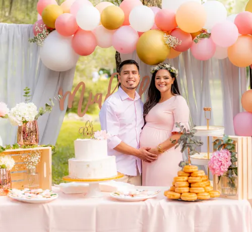 Charming baby shower setup with themed decorations and cozy ambiance, highlighting Goa Celebrations' dedication to planning special baby shower events.